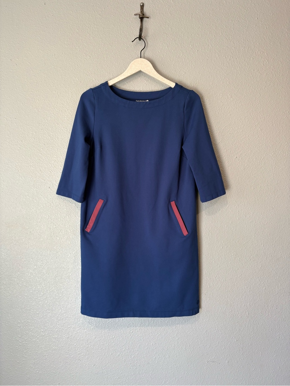 Betabrand Half Day Knee Length Modest Stretch Casual Shift Dress small petite